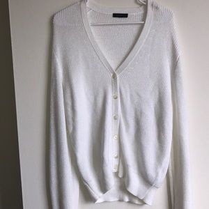 J.Crew ribbed Metallic cardigan